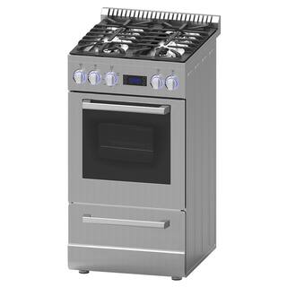 Avanti Elite Series 20 in. 2.1 cu. ft. Gas Range in Stainless Steel DGR20P3S