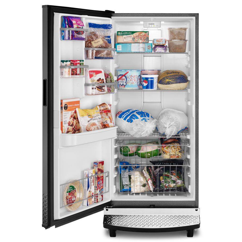 Gladiator 17.8 cu. ft. Upright Rolling Garage Freezer in Black GAFZ30FDGB