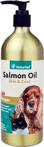 NaturVet Salmon Oil Skin and Coat Omegas Dog and Cat Supplement andndash; Pet Empire and Supplies