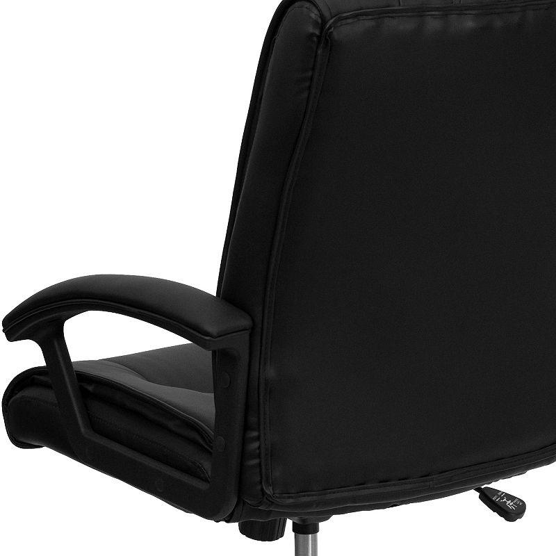 Flash Furniture Hansel Mid-Back LeatherSoft Swivel Manager's Office Chair