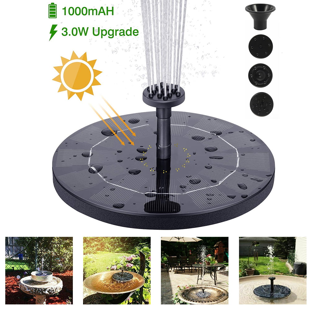 Willstar Solar Fountain Pump Solar Floating Water Fountain Solar Fountain Garden Lawn for Garden Pond Pool， Bird Bath， Back Yard