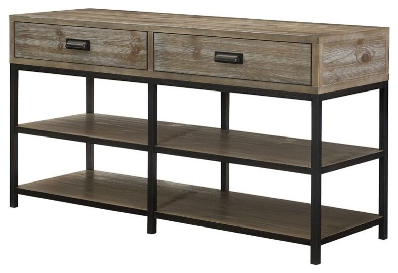 Hammary Parsons Entertainment Console   Industrial   Entertainment Centers And Tv Stands   by Beyond Stores  Houzz