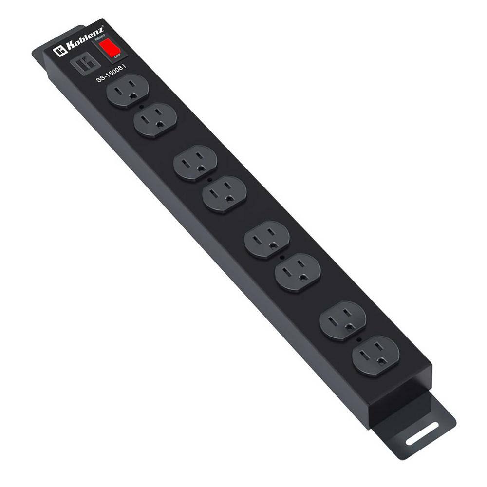 Koblenz 8-Outlet Heavy-Duty Surge Protector Strip (SS-15008i) KOBLENZ SS-15008 i