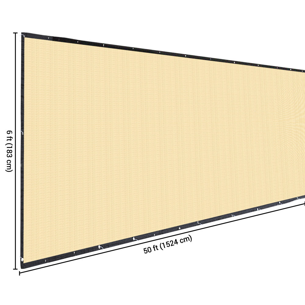 Yescom Fence Screen 90% Privacy Windscreen 6'x50'