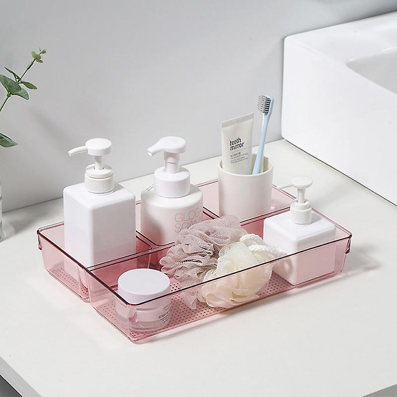 Clear Makeup Storage Organizer for Vanity Drawer Organizer for Bathroom Office and Countertop