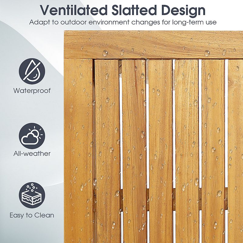 Rectangular Indoor And Outdoor Bar Height Table For Garden