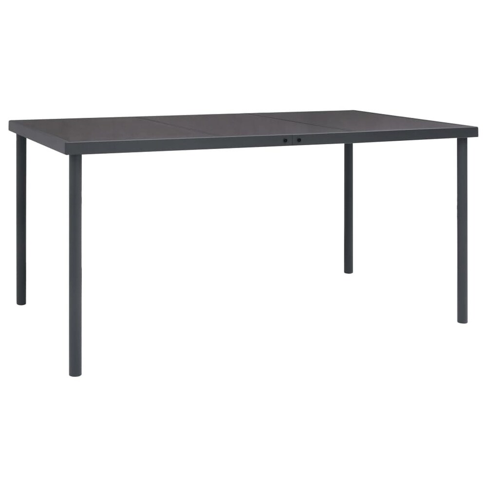 vidaXL Patio Dining Table Anthracite 59.1\