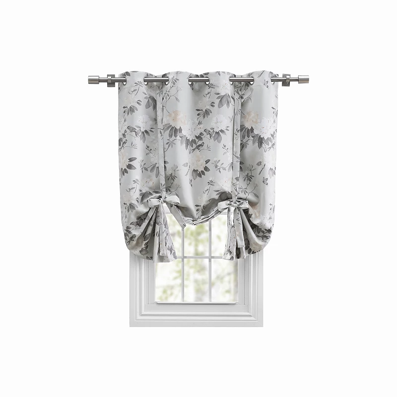 Mystic Garden Floral Blackout Grommet Tie-Up Panel