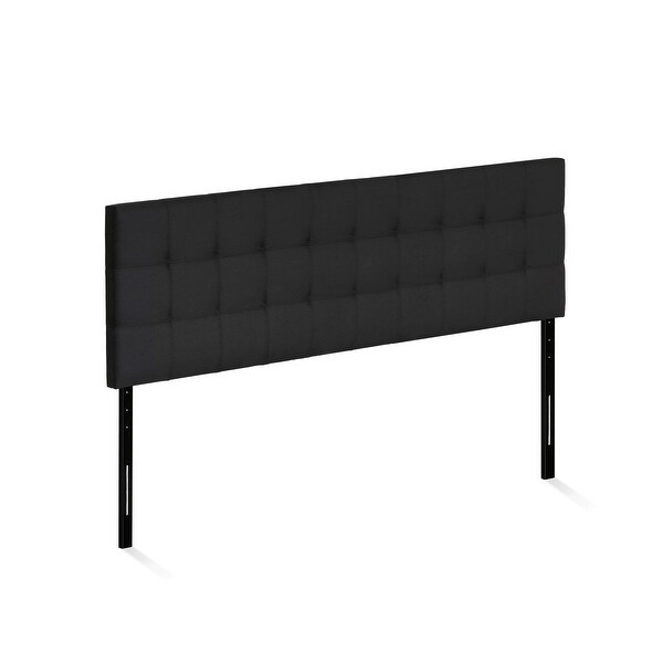 Carbon Loft Dashwood Tufted Black Headboard - - 20986527