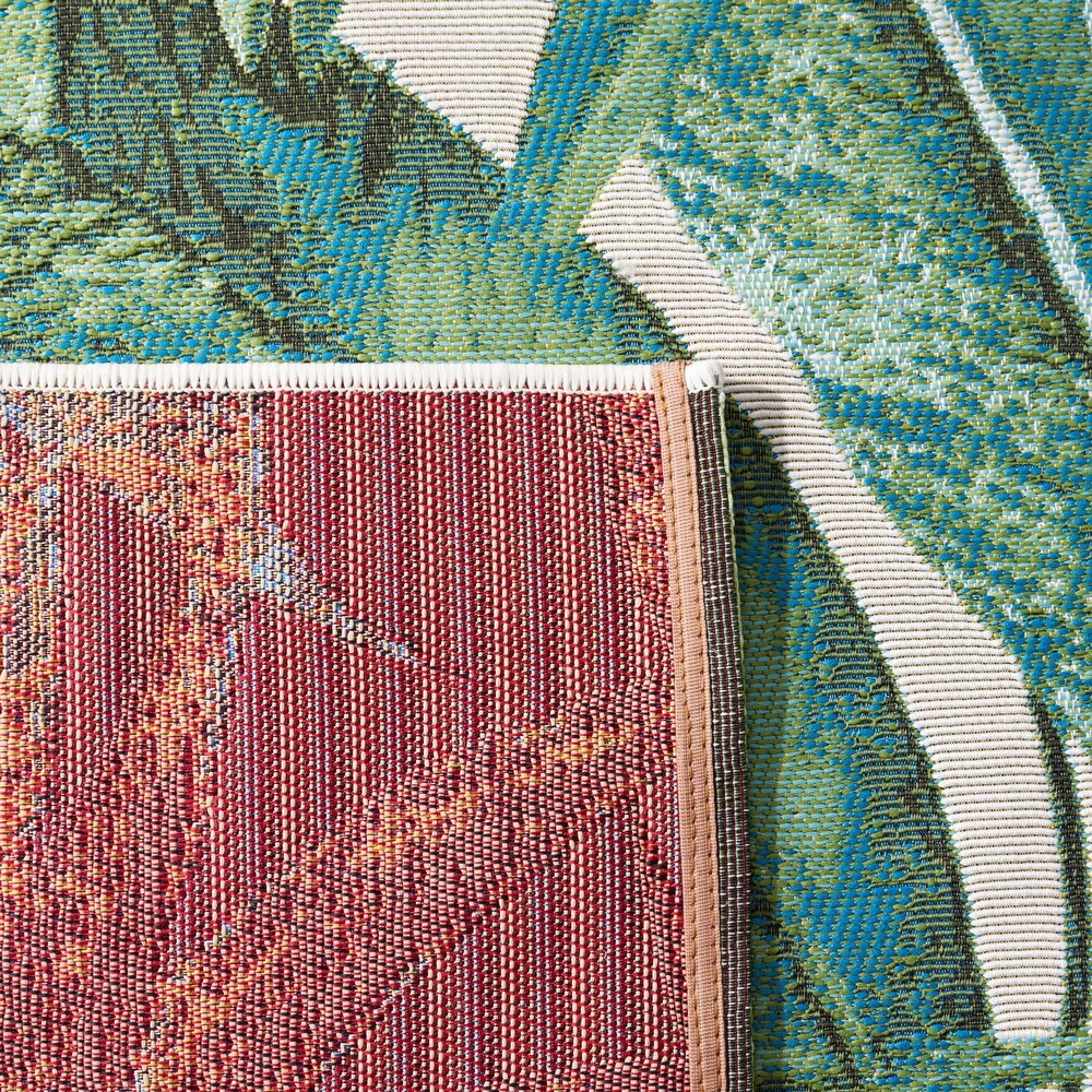 SAFAVIEH Barbados Ennia Tropical Indoor/Outdoor Waterproof Rug