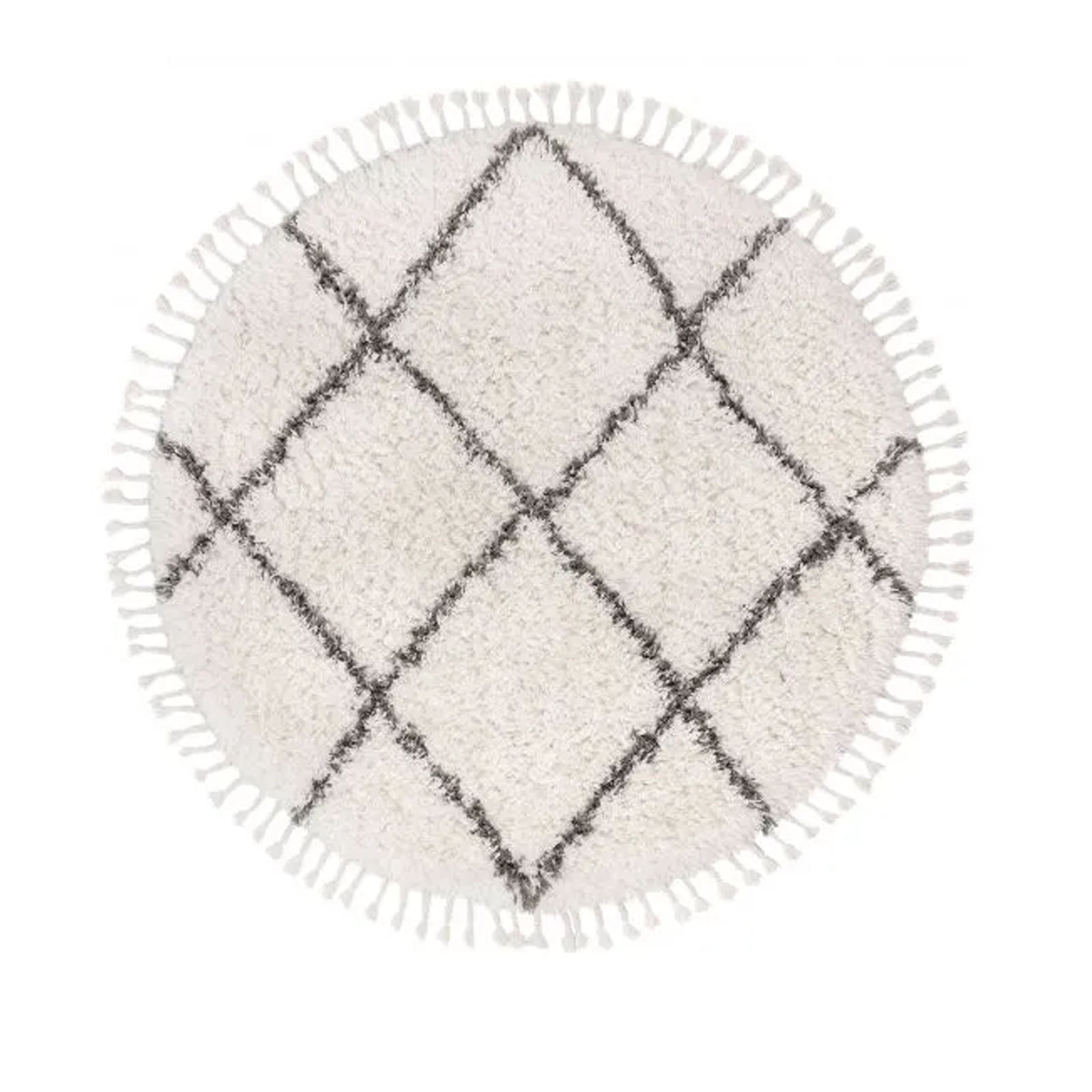 D150 Cm Round Handmade Wool Rug Jh-2710-Ivory-150