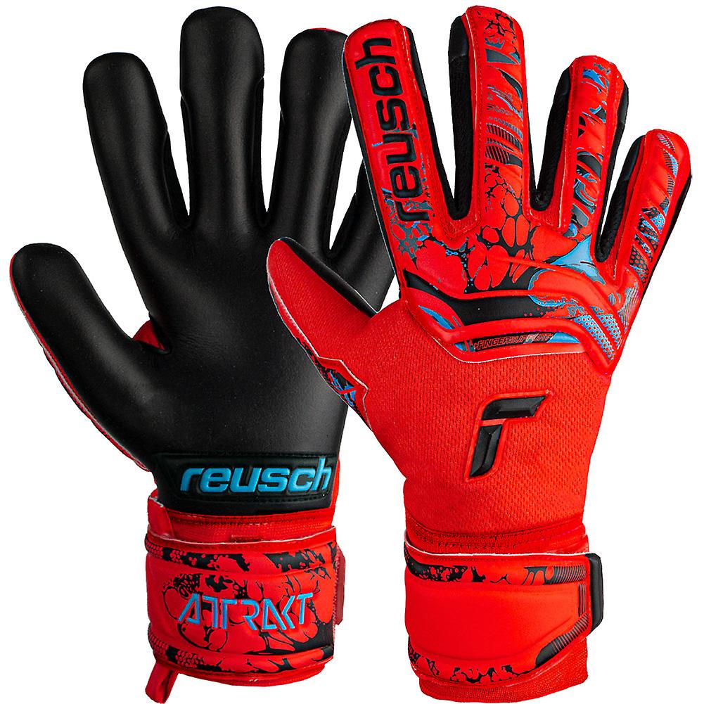 Reusch Attrakt Grip Evolution Finger Support Goalkeeper Gloves Size