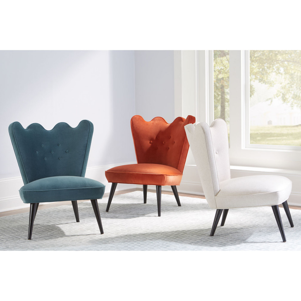 Ripple Slipper Chair   Midcentury   Armchairs And Accent Chairs   by Jonathan Adler  Houzz