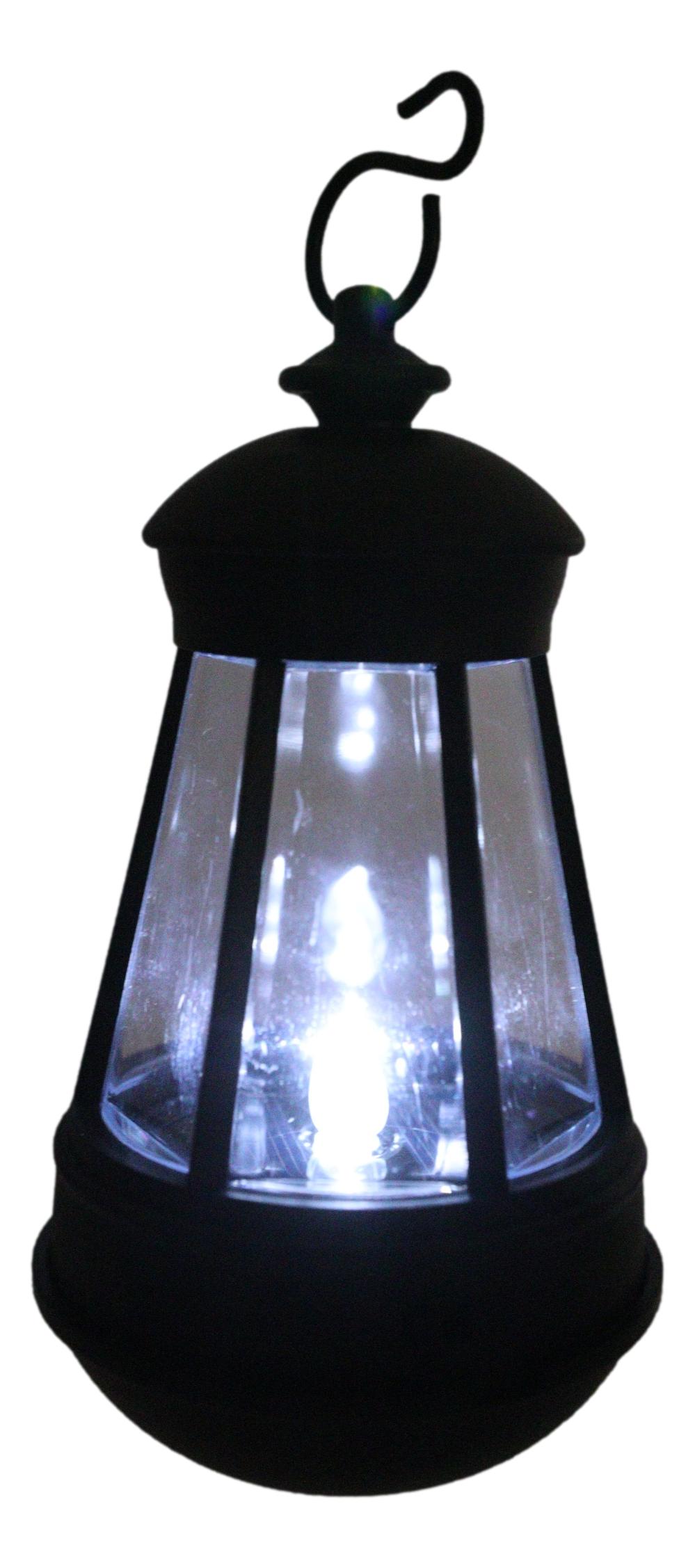 Plastic Solar Hanging LED Lantern Replacement For Ebros Garden Light Statues