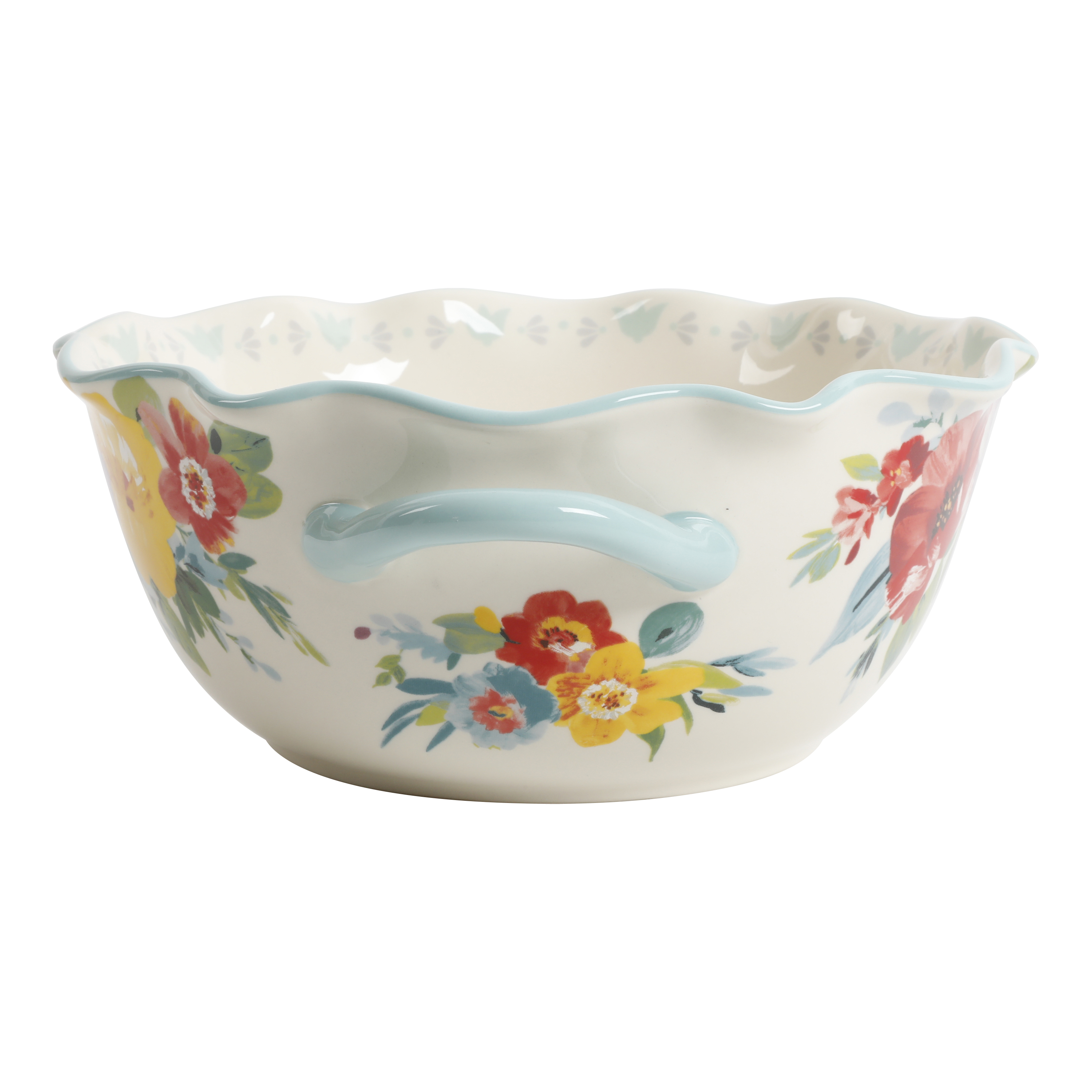 The Pioneer Woman Sweet Romance Blossom 9.9-Inch Serving Bowl with Handles