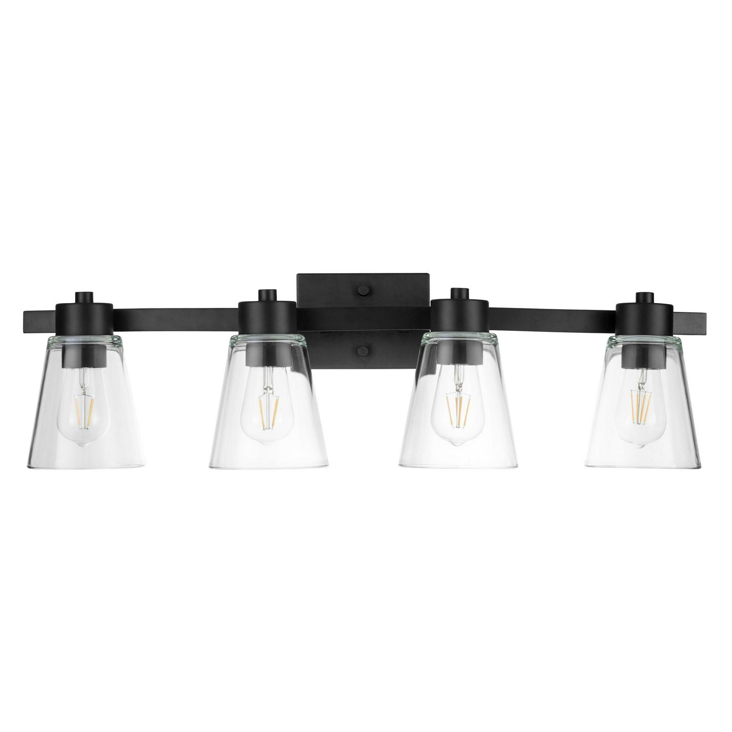 Prominence Home Fairendale Four Light Vanity in Matte Black