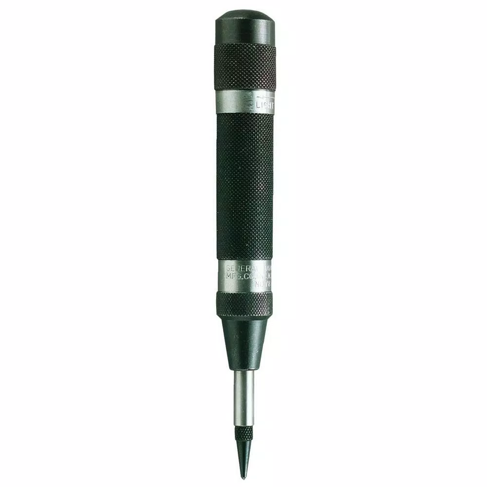 General Tools Adjustable Heavy-Duty Automatic Center Punch with Replaceable Steel Point and#8211; XDC Depot