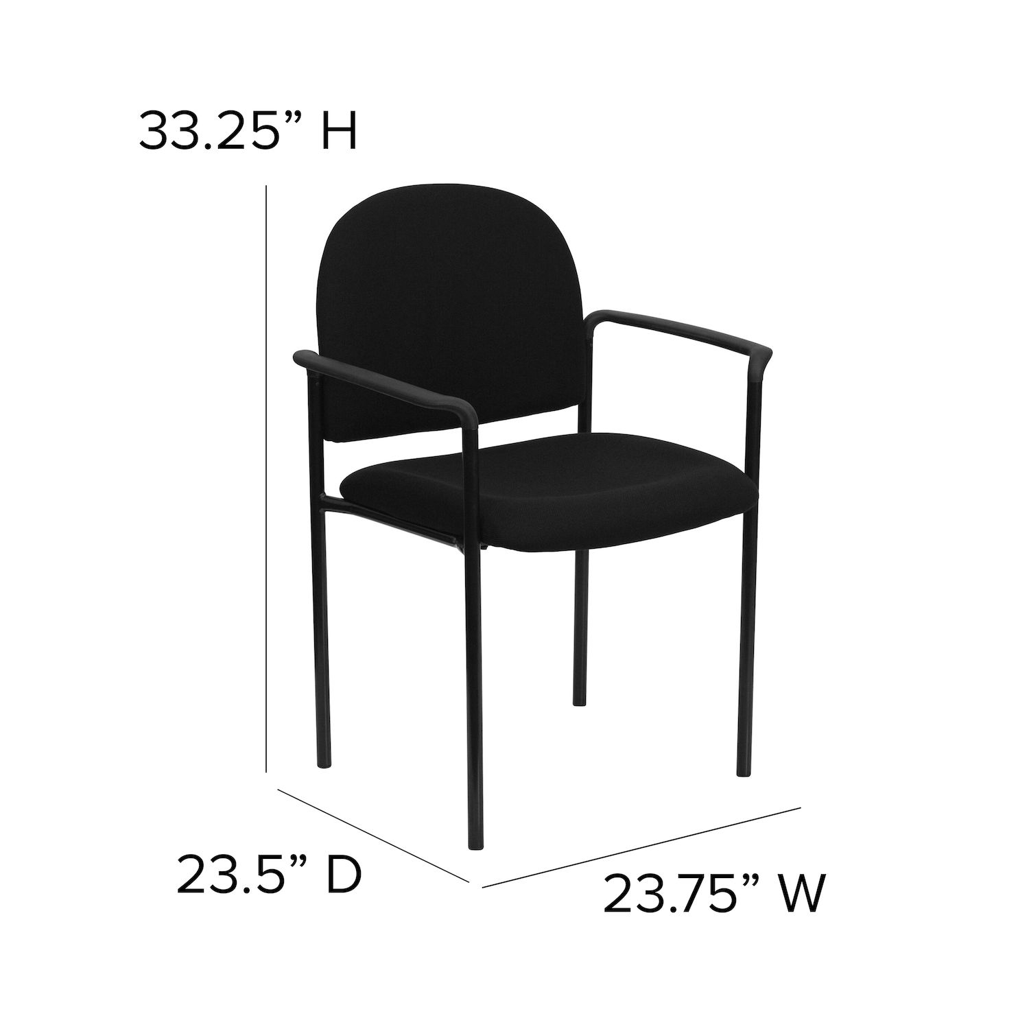 Flash Furniture  Comfort Stackable Reception Chair