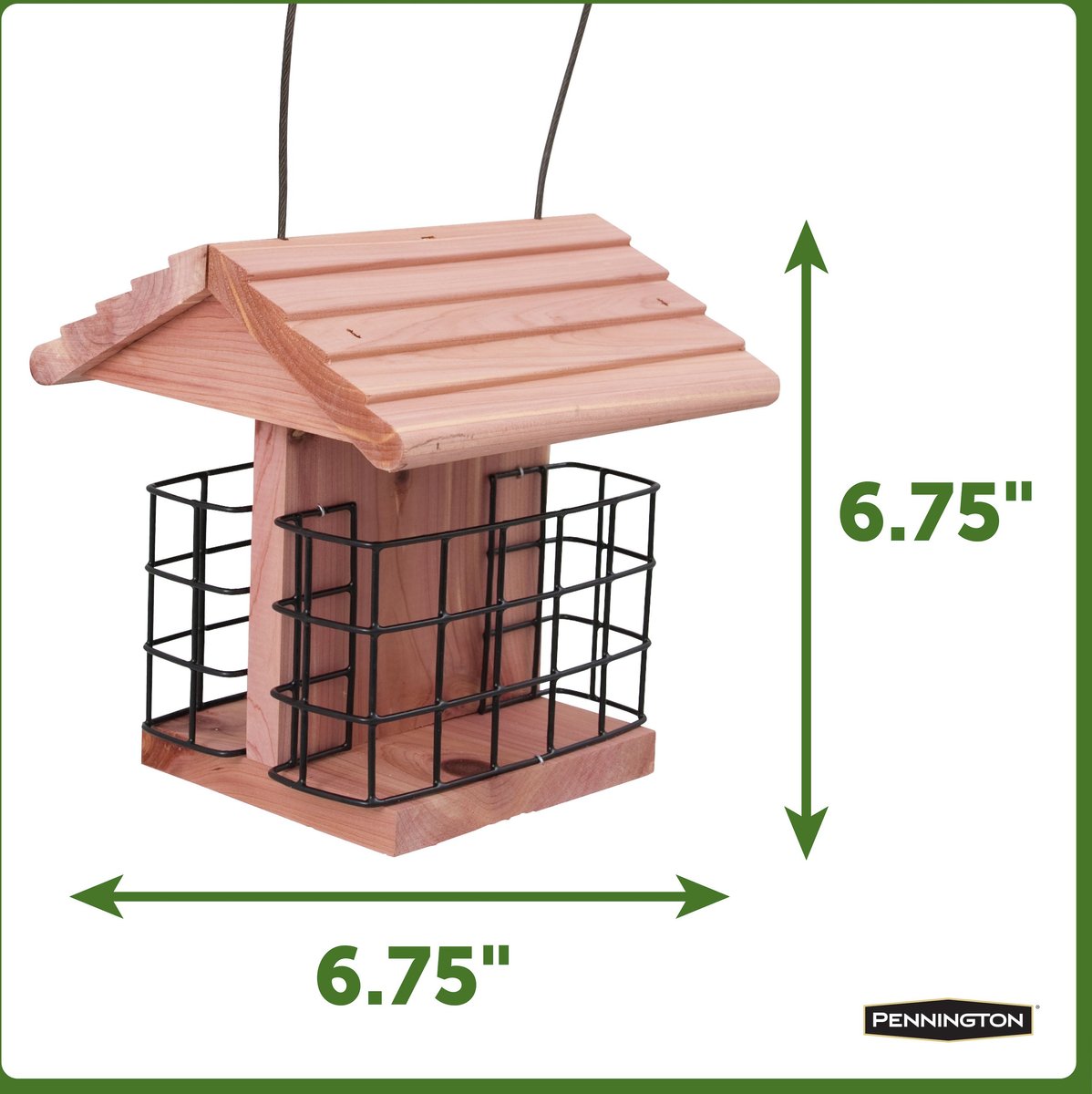 Pennington Cedar Suet Station Bird Feeder