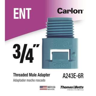 Carlon 34 in. ENT Threaded Male Adapter A243E-6R