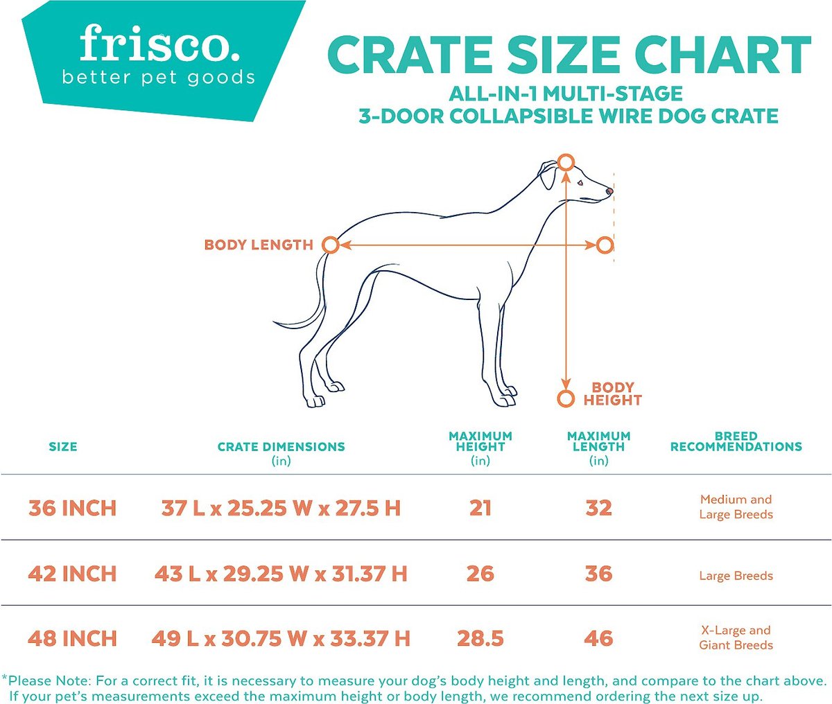 Frisco Heavy Duty All-in-1 Multi-Stage 3 Door Collapsible Wire Dog Crate