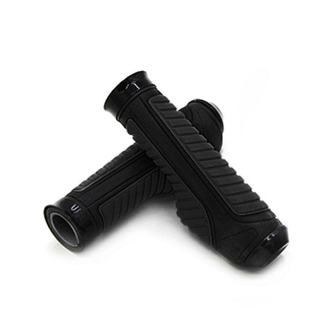 Double Lock Bar Cover Grips Anti skid Shock Absorb Bike Handlebar Cycle Grip