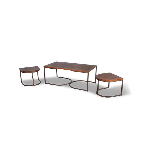 Posh Pollen Luton Coffee Table with Nesting Tables