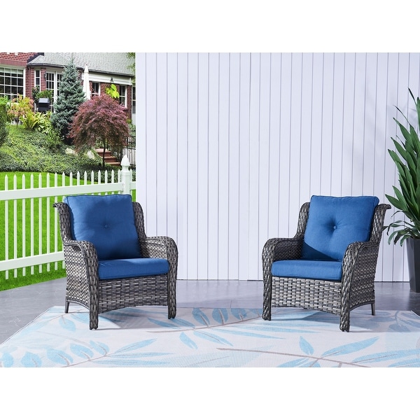 Pocassy 5Piece Patio Furniture Set with Ottomans