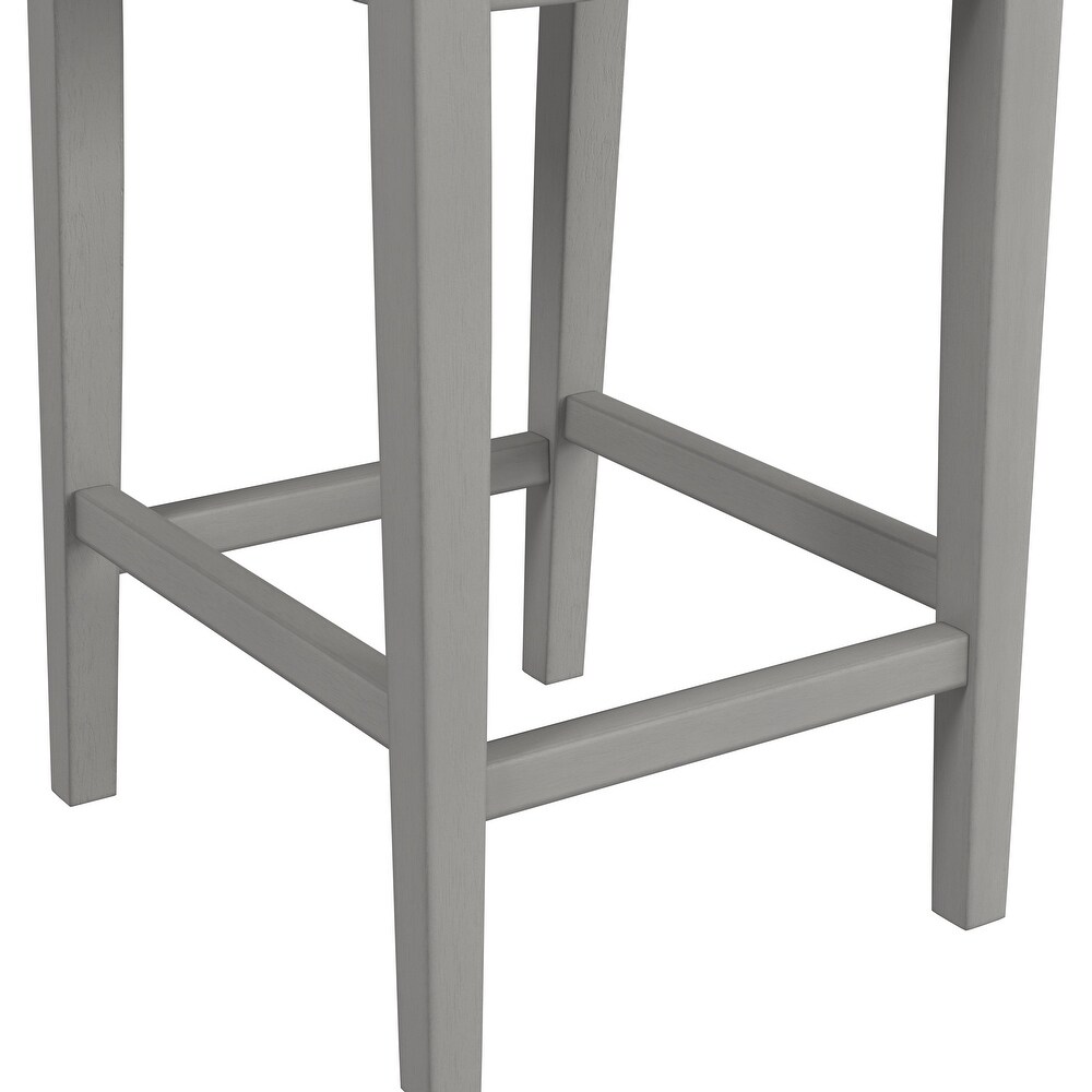 Hillsdale Furniture Maydena Distressed Gray Wood Bar Stool