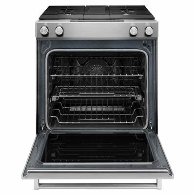 KitchenAid 30-inch Slide-In Dual-Fuel Range KSDG950ESS