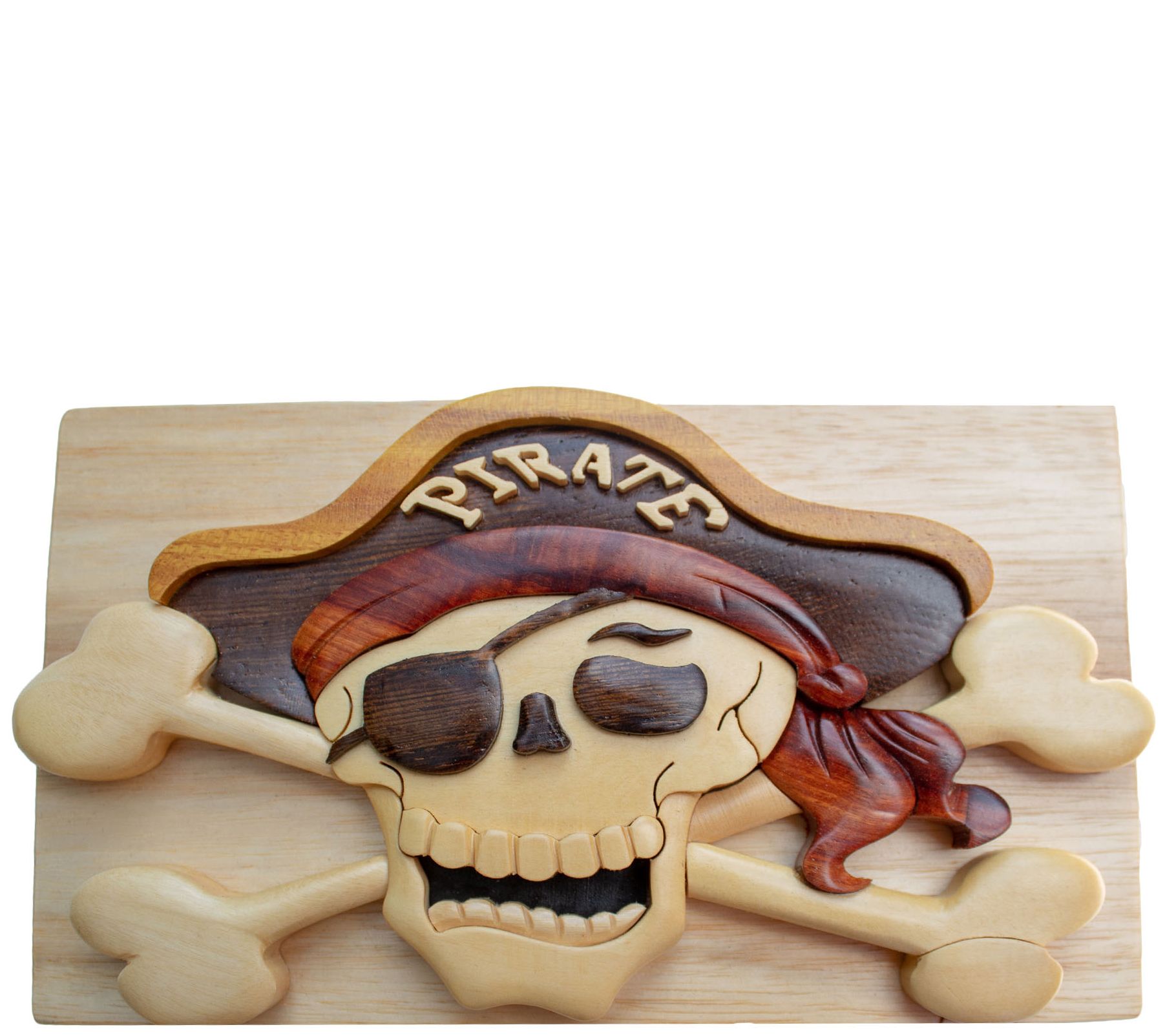 Carver Dan's Pirate Puzzle Box with Magnet Closures