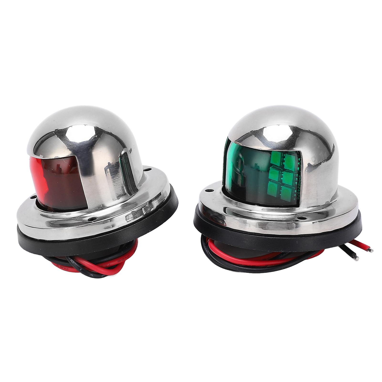 1 Pair/set 12v 24v Red Green Sailing Signal Light Marine Boat Led Bow Navigation Lamp Accessory