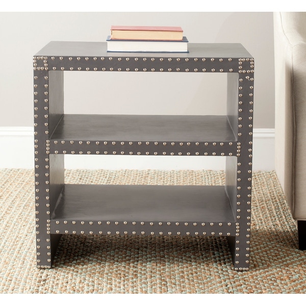 SAFAVIEH Lacey Grey Side Table - 23.6