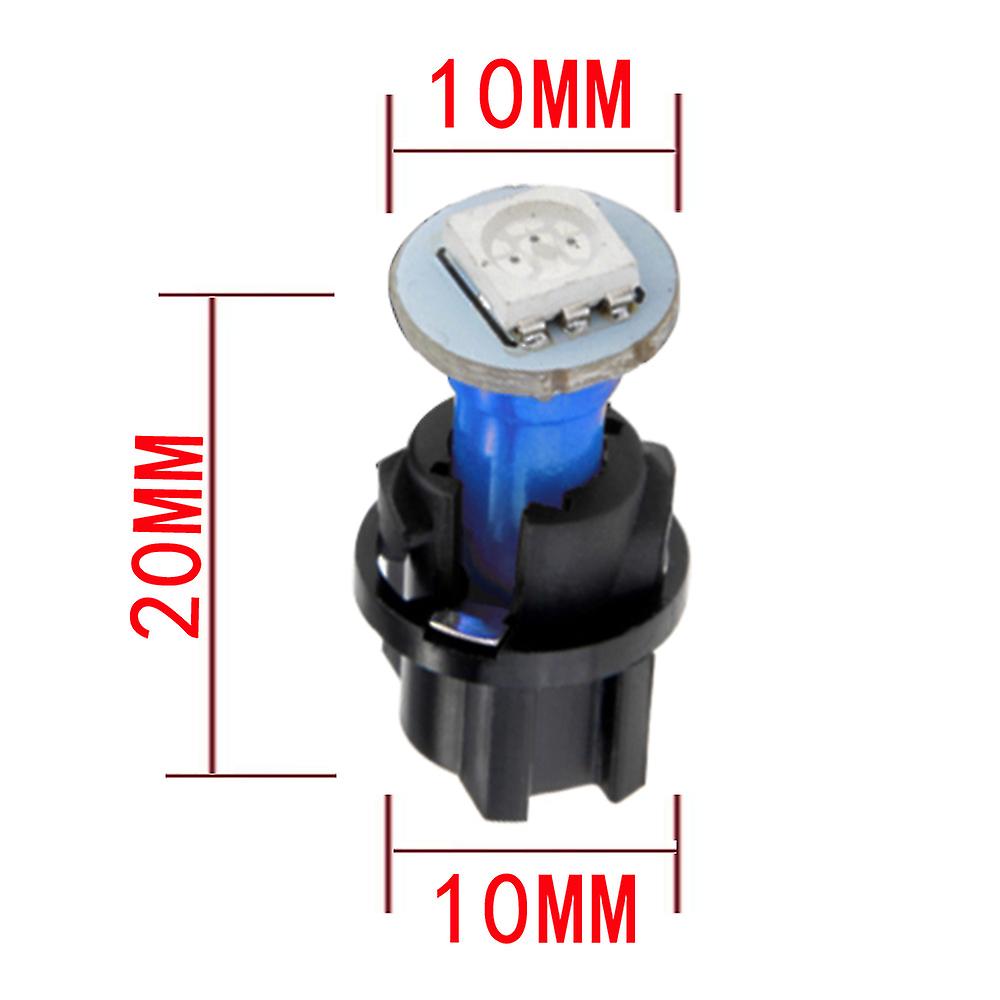 12v Dashboard Light Bulb T5 Led 5050 Smd Instrument Panel Lamp Blue