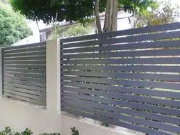 Privacy Decorative Outdoor Aluminum Garden Fence Wood Composite WPC Fence Panels