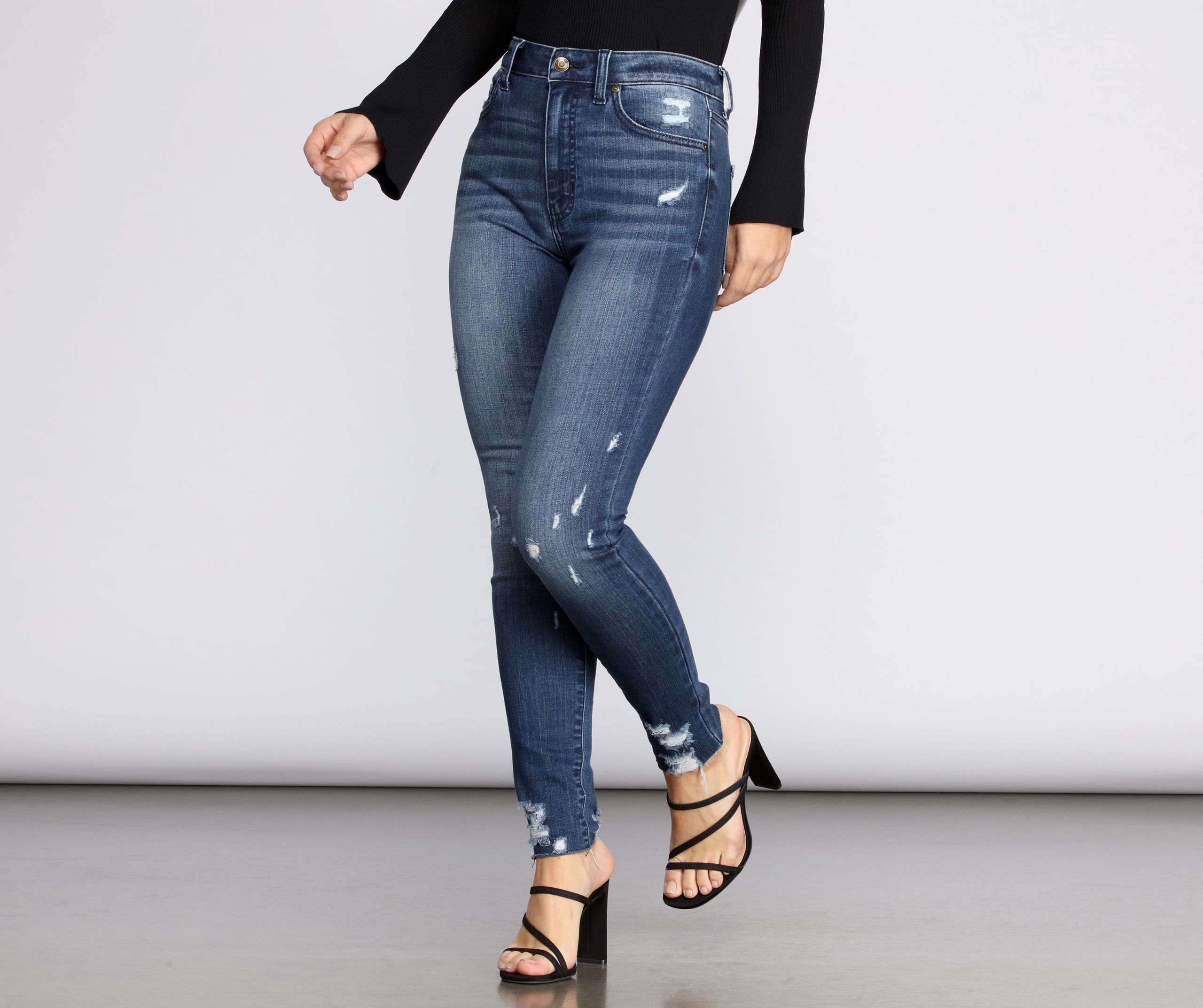 Bella High Rise Skinny Ankle Jeans