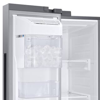  36 in. 28 cu. ft. Smart Side by Side Refrigerator in Fingerprint-Resistant Stainless Steel Standard Depth RS28A500ASR