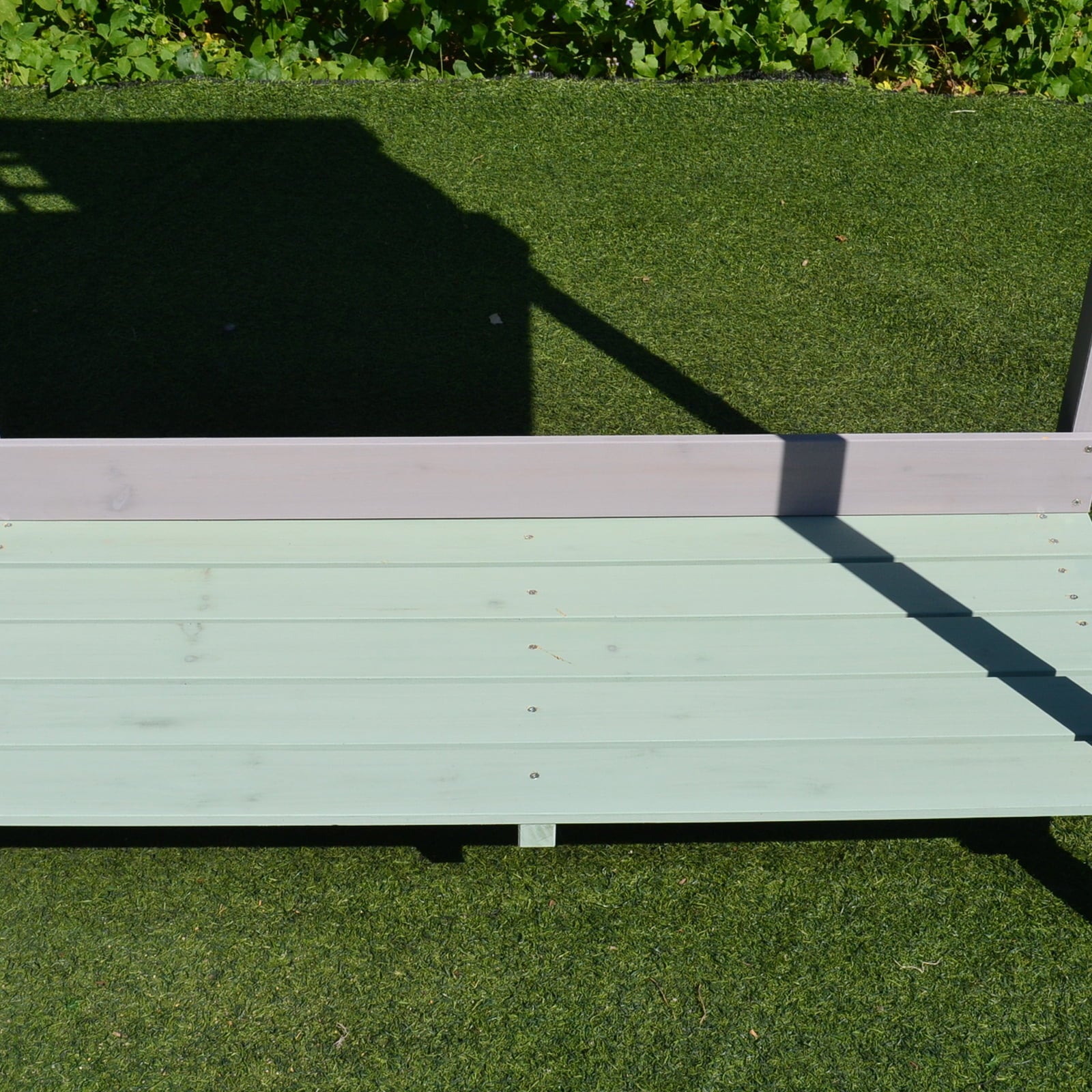 Outsunny Dark Gray and Light Blue Fir and Wood Potting Bench