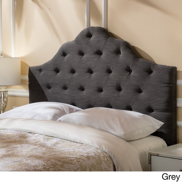 Marlen Adjustable Full/ Queen Tufted Fabric Headboard by Christopher Knight Home - - 12186817