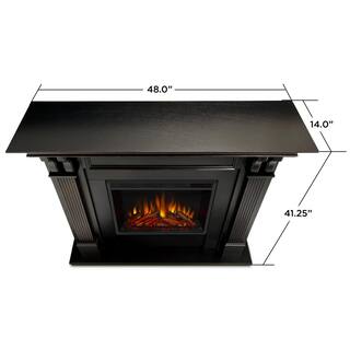 Real Flame Ashley 48 in. Electric Fireplace in Blackwash 7100E-BW