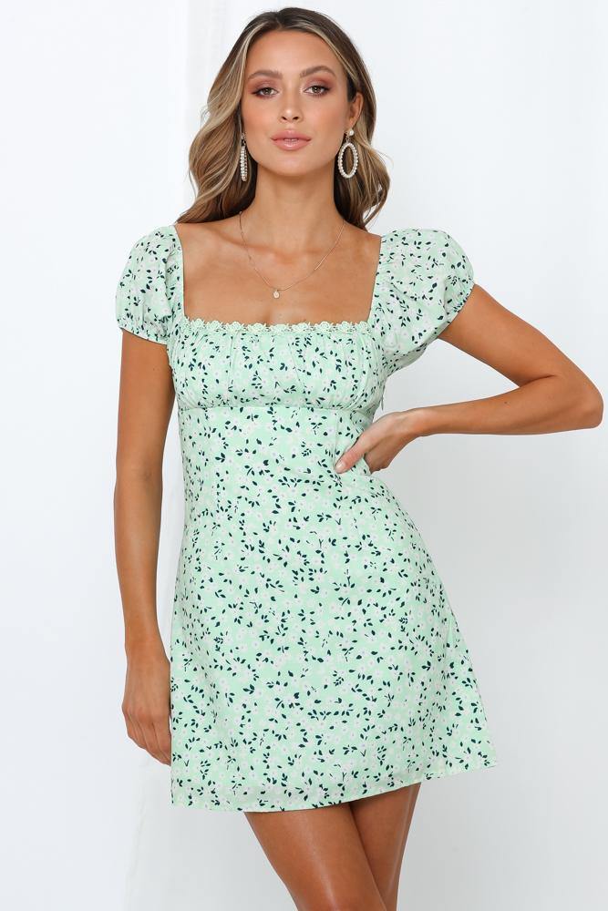 Keep Up With My Rhythm Dress Green