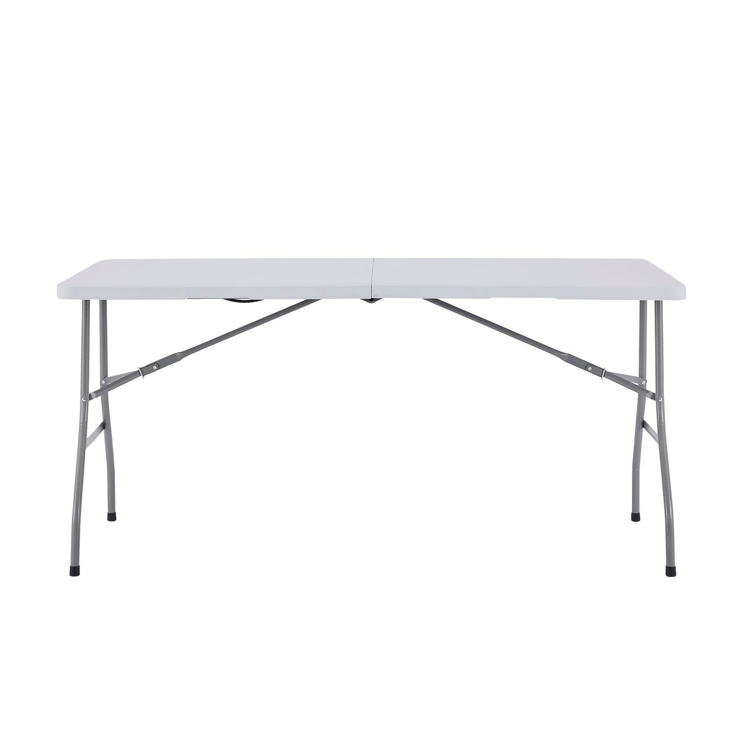 Naomi Home Folding Table 5ft Foldable Table Dinner Table Collapsible Portable Tables Folding Multipurpose Rectangular Resin Fold Up Table 5 Foot for Outdoor Camping Picnic Party- White