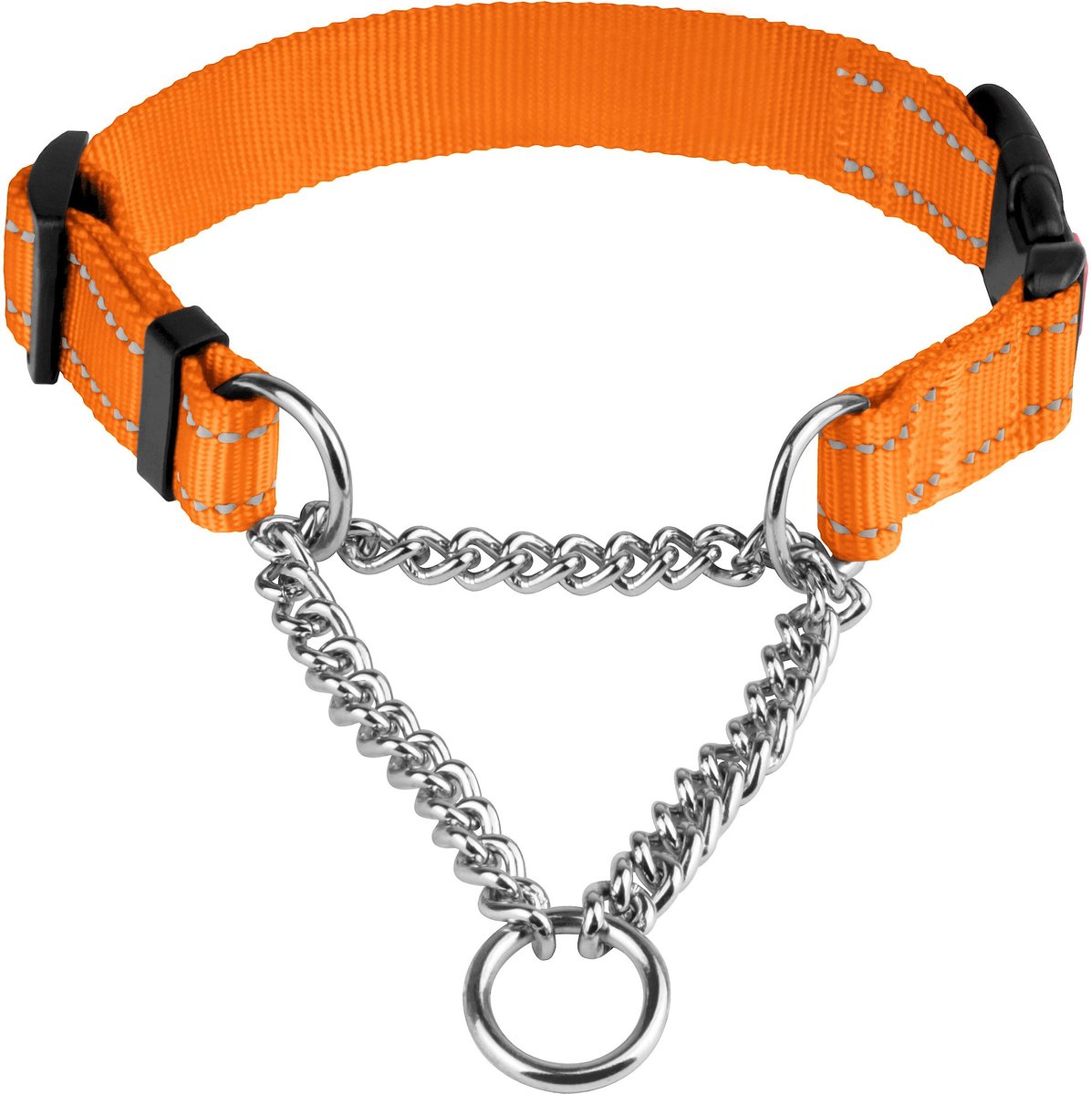 CollarDirect Nylon Reflective Martingale Dog Collar