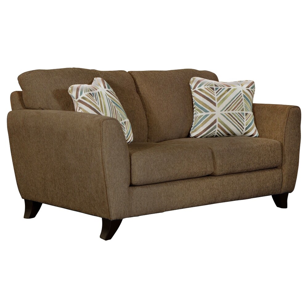 Dewey 2 Piece Set with Fabric Sofa and Loveseat