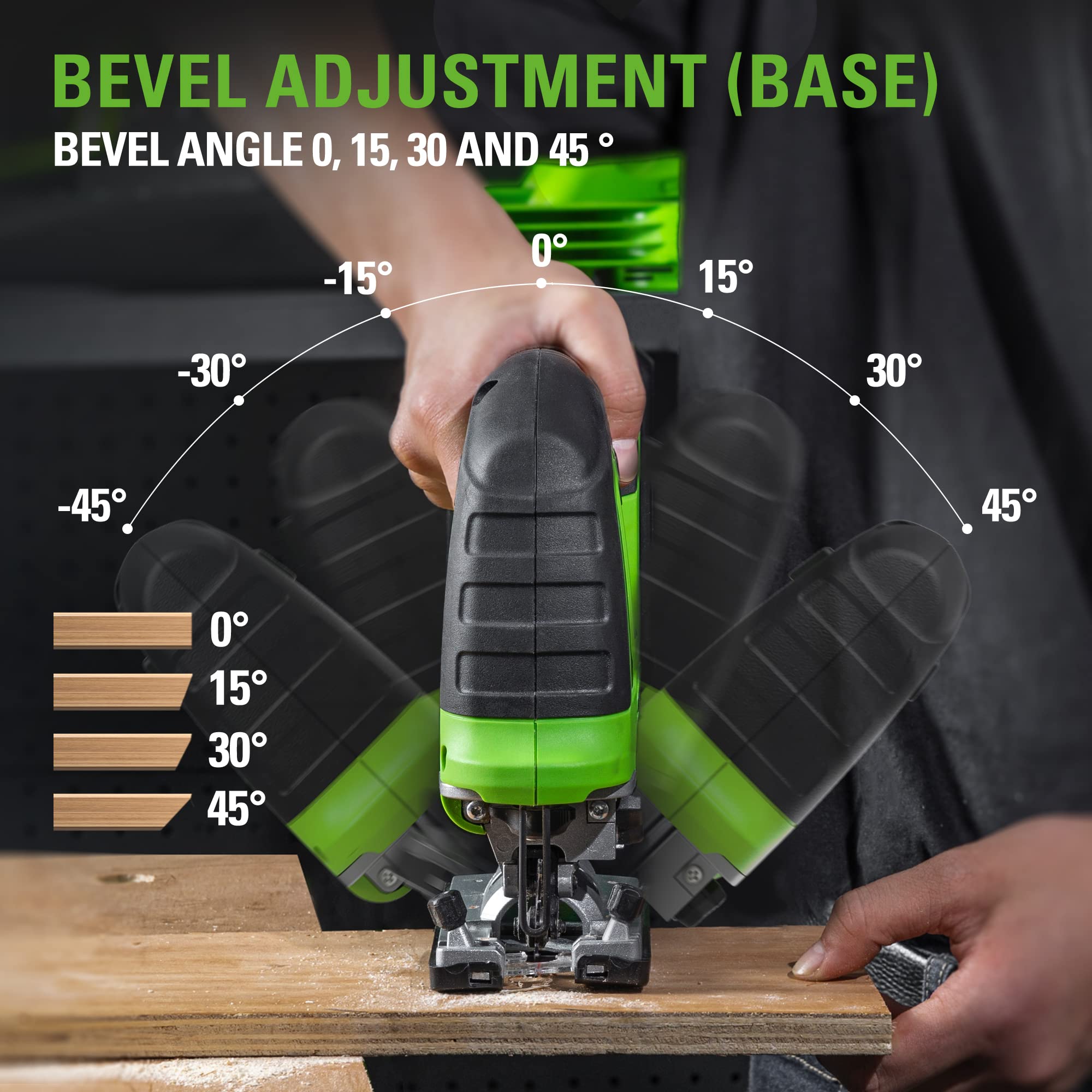 24V Brushless Jig Saw Tool Only | Greenworks