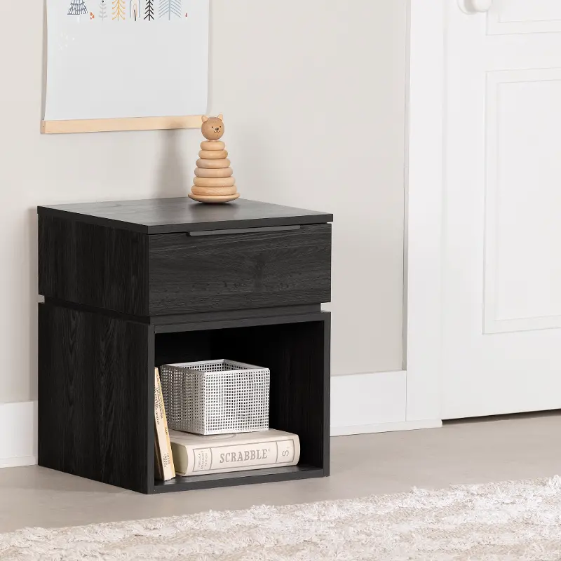 Hourra Gray Oak Nightstand - South Shore