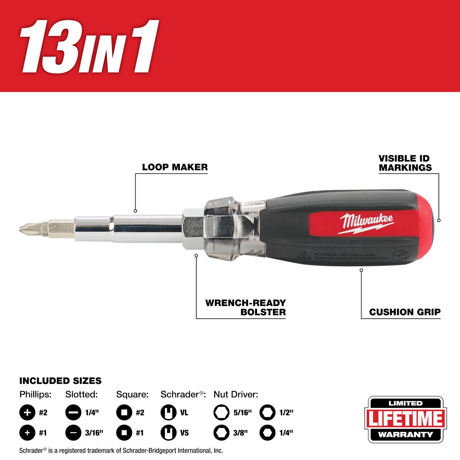 MW Multi Bit Screwdriver 1 pk