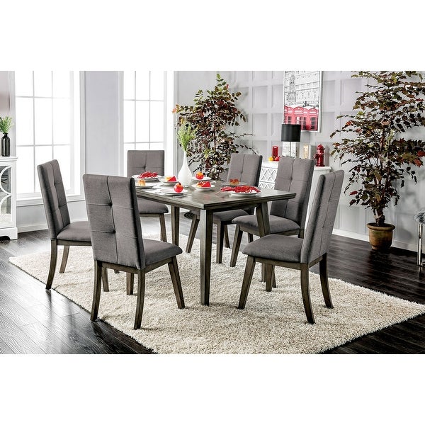 Wooden Dining Room Table in Gray