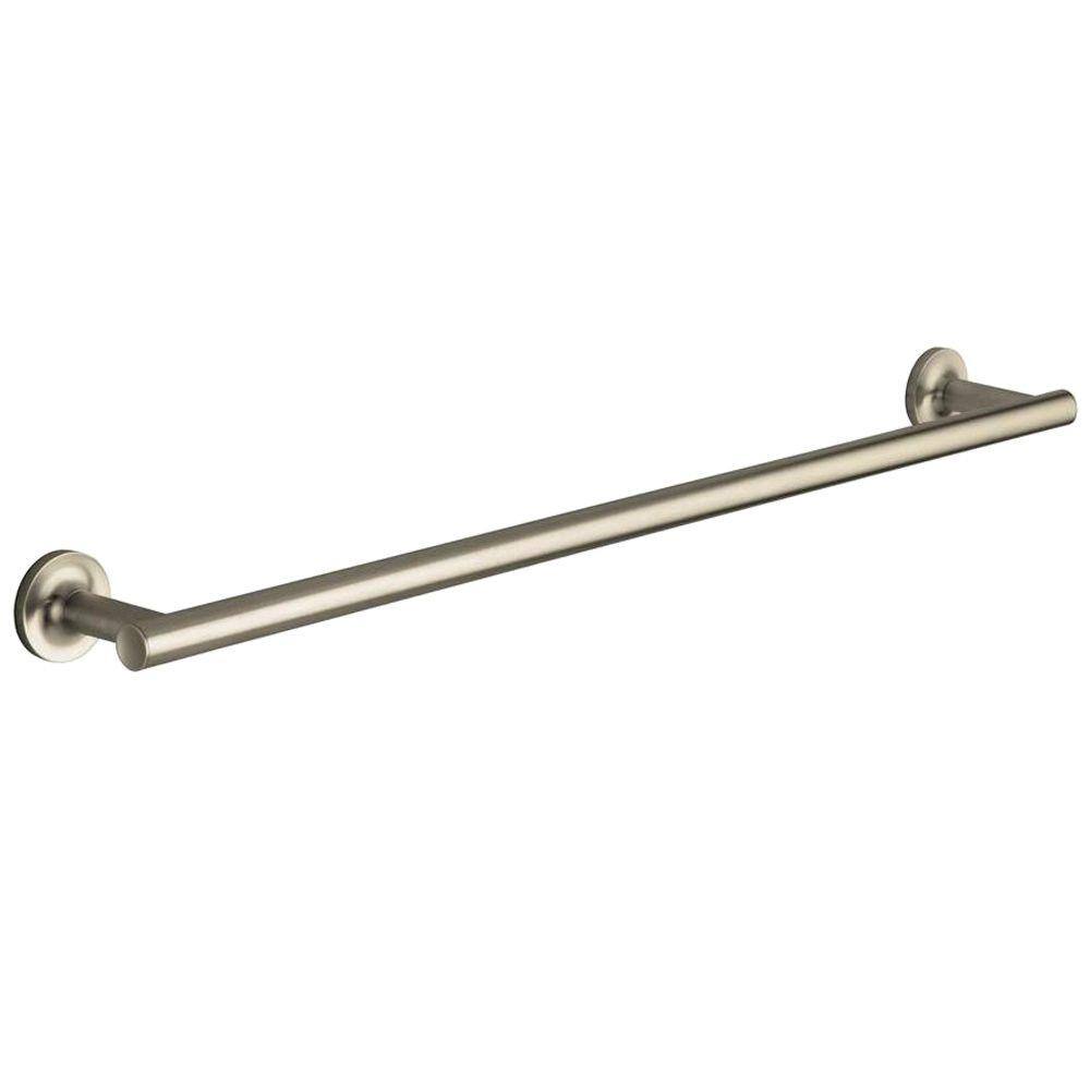 KOHLER Purist 24 in. Towel Bar in Vibrant Brushed Nickel K-14436-BN