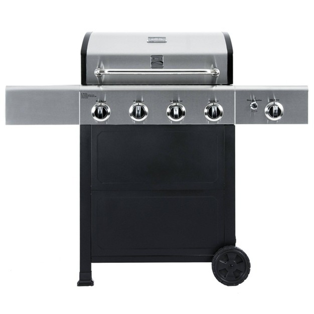 Kenmore 4 burner Open Cart Grill With Side Burner